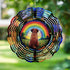 Border Terrier Rainbow Wind Spinner